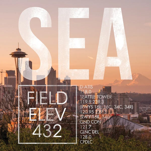 Seattle Travel Posters: SEA Live by 08 Left