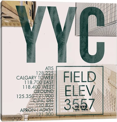 YYC Live Canvas Art Print - Airport Art