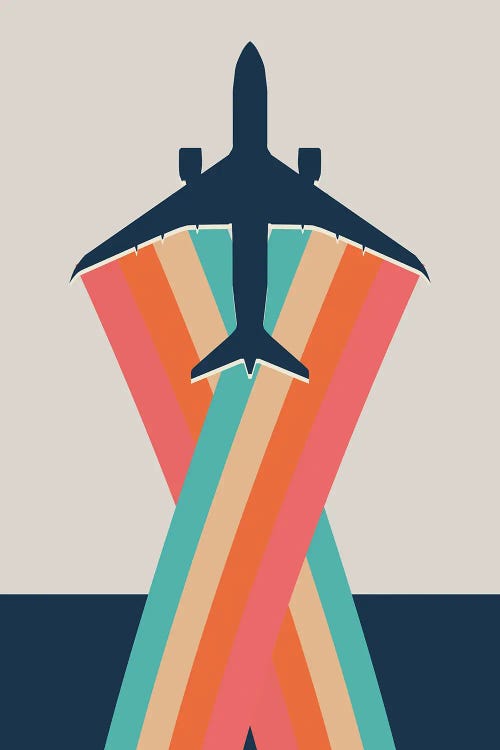 Color Wake Turbulence by 08 Left wall art