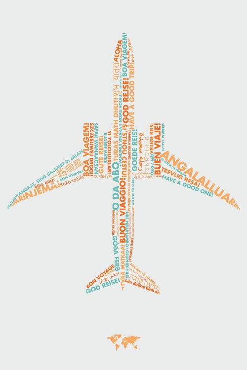 Travel Any Language by 08 Left wall art