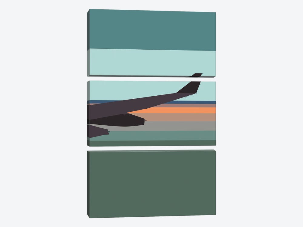 Window Seat Wings by 08 Left 3-piece Art Print