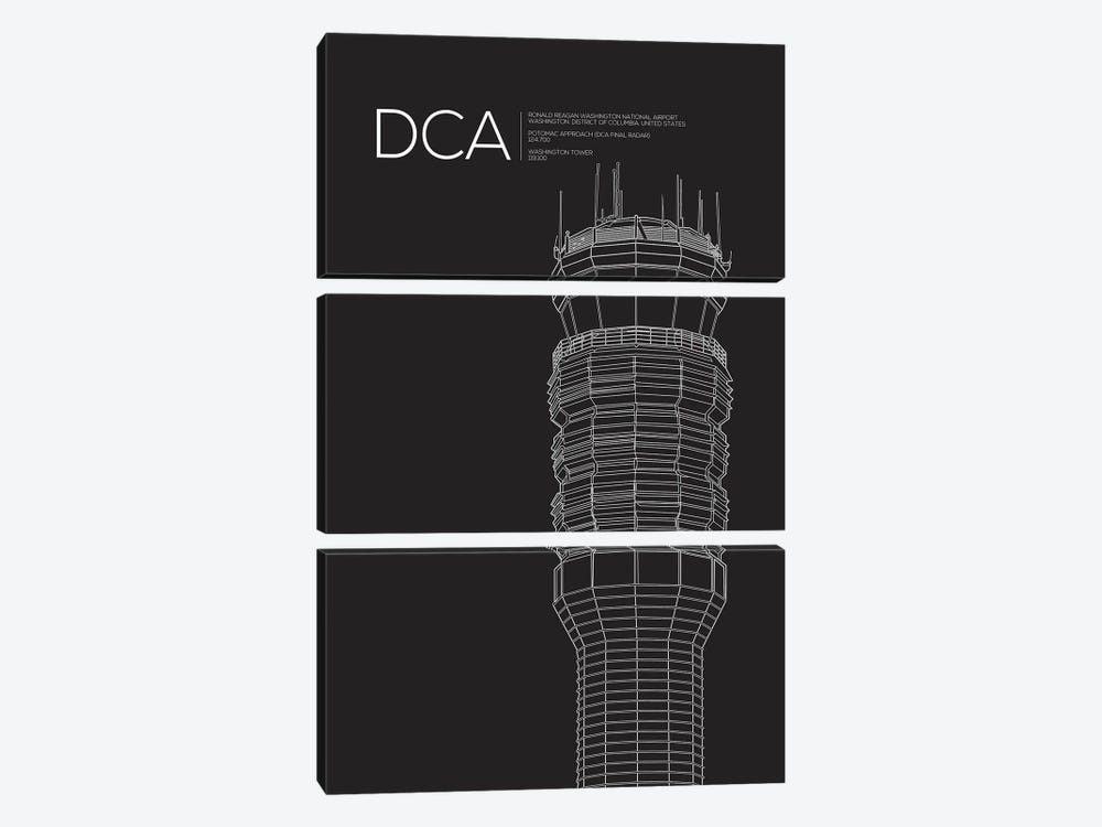 Dca Tower, Washington D.C. by 08 Left 3-piece Canvas Art