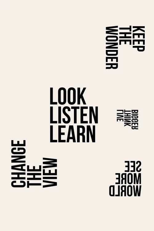 Listen Learn by 08 Left wall art