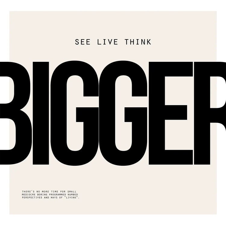 Bigger by 08 Left wall art