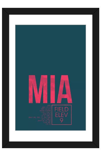 Miami Paper Art Print - 08 Left