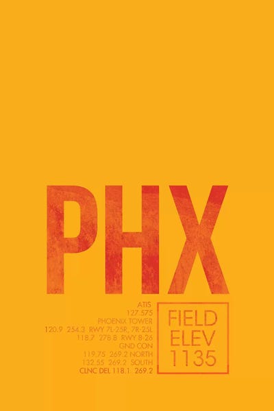 Phoenix: Phoenix Sky Harbor Airport Code by 08 Left