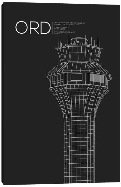 Chicago (O'Hare) Canvas Art Print - Hipster Art