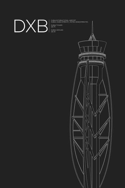 United Arab Emirates: Dubai Control Tower by 08 Left