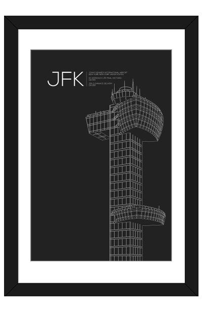 New York (JFK) Paper Art Print - 08 Left