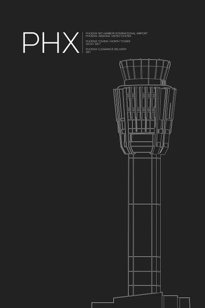 Towers: Phoenix Sky Harbor Control Tower by 08 Left