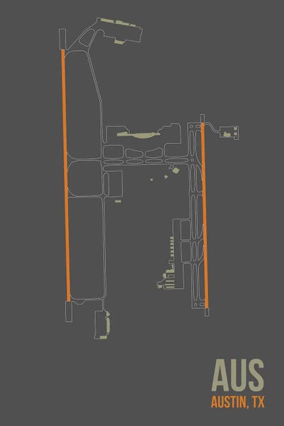 Austin Maps: Austin-Bergstrom by 08 Left