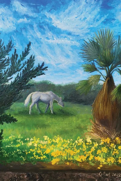 One Beautiful Day In My Paradise by Oksana Evteeva framed wall art