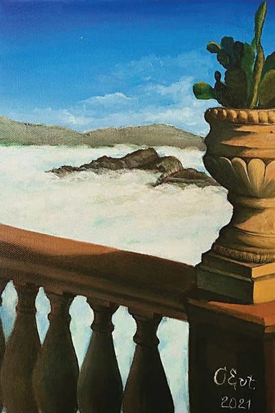 Oksana Evteeva: Cactus. Higher Than Clouds by Oksana Evteeva