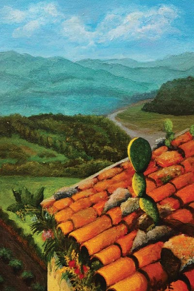 Solar Roofs. Sicily by Oksana Evteeva framed wall art