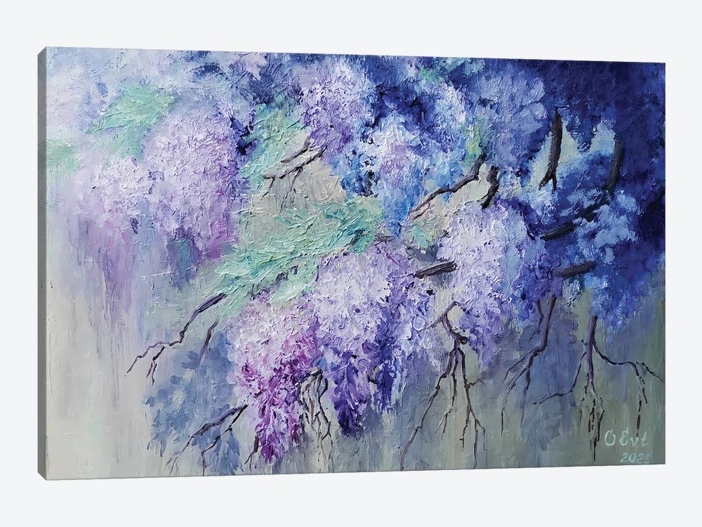 Spring Will Come. And The Wisteria Will Blossom Again by Oksana Evteeva 1-piece Canvas Art