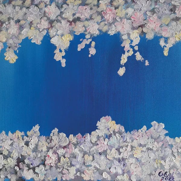 Spring: Almond Blossoms With Truth by Oksana Evteeva