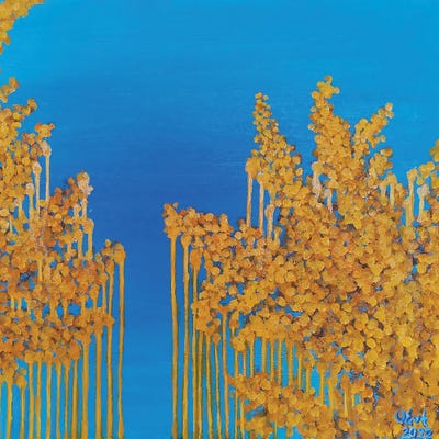 Crying Mimosa by Oksana Evteeva framed wall art