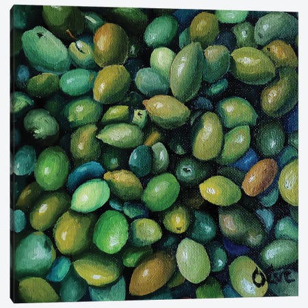 50 Shades Of Olives Canvas Print #OEV36} by Oksana Evteeva Canvas Artwork