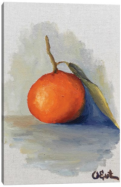Sicilian Mandarin Canvas Art Print - Orange Art