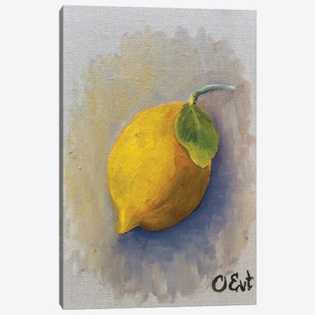 Sicilian Lemon Canvas Print #OEV38} by Oksana Evteeva Canvas Art Print