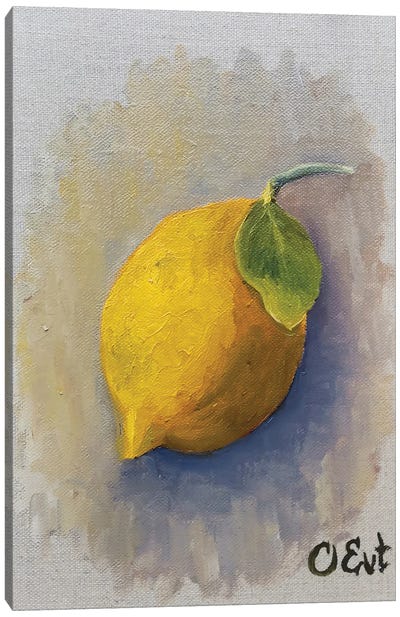 Sicilian Lemon Canvas Art Print - Oksana Evteeva