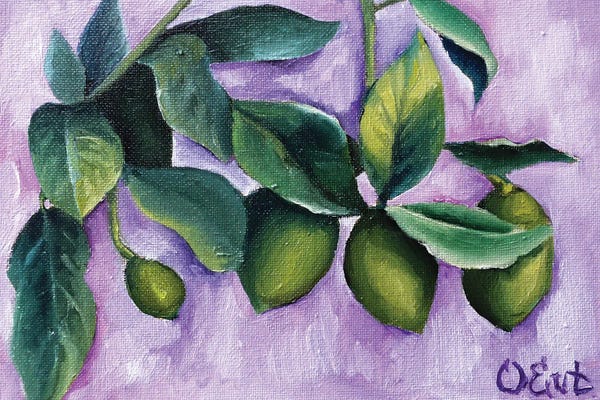 Oksana Evteeva: Green Lemons by Oksana Evteeva