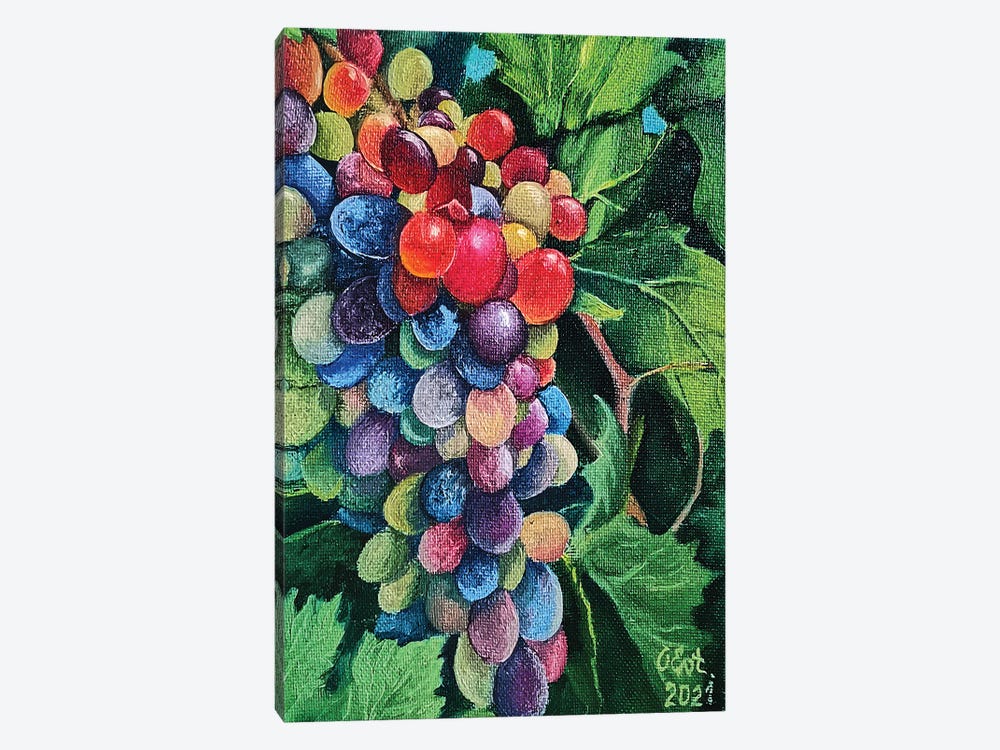 Sunny Grapes by Oksana Evteeva 1-piece Canvas Art Print