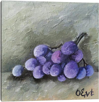 Grapes In The Ice Canvas Art Print - Oksana Evteeva