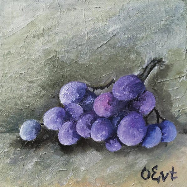 Oksana Evteeva: Grapes In The Ice by Oksana Evteeva