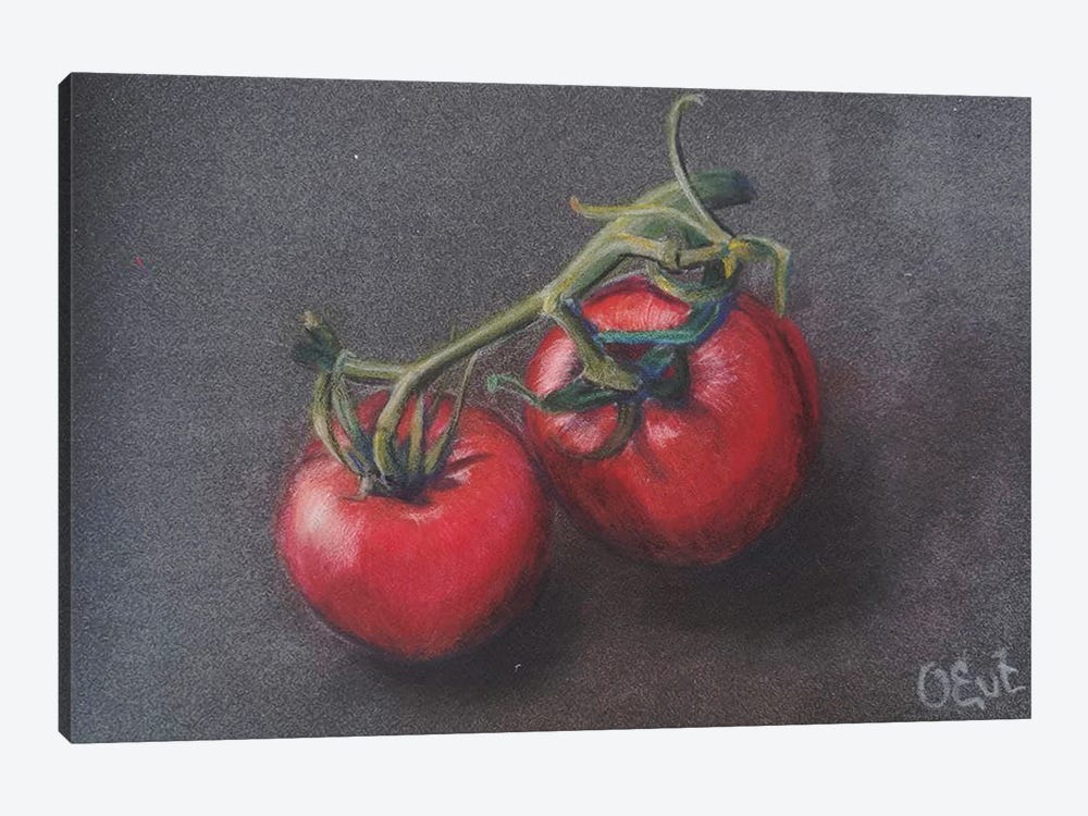 Sicilian Tomatoes From Life by Oksana Evteeva 1-piece Canvas Wall Art