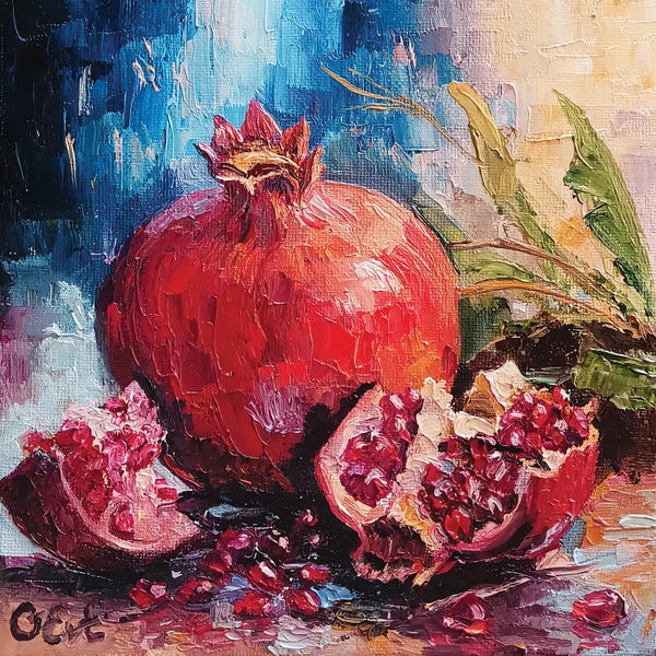 Kitchen: Embracing The Beauty Of Sicilian Pomegranates by Oksana Evteeva