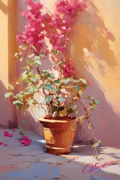 European Décor: Bougainvillea Bliss by Oksana Evteeva