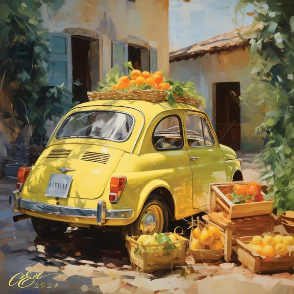 European Décor: Sicilian Citrus Joyride by Oksana Evteeva