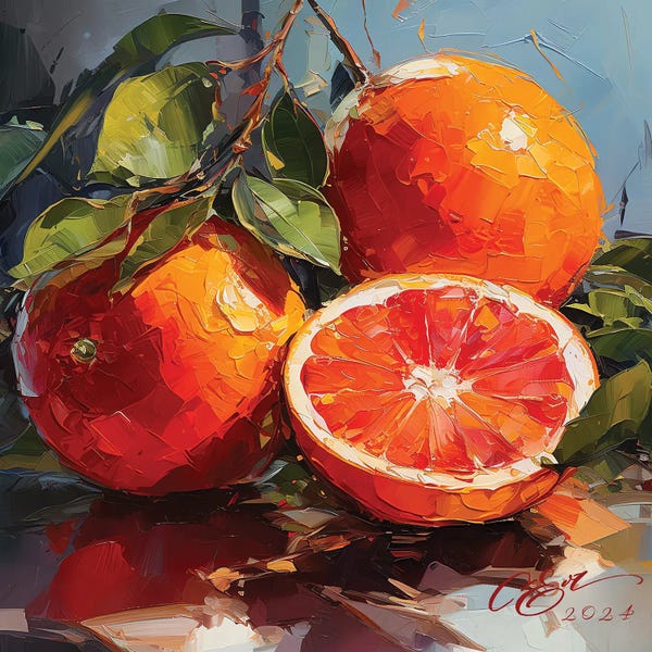 Giclee Features: Sicilian Citrus Aura by Oksana Evteeva