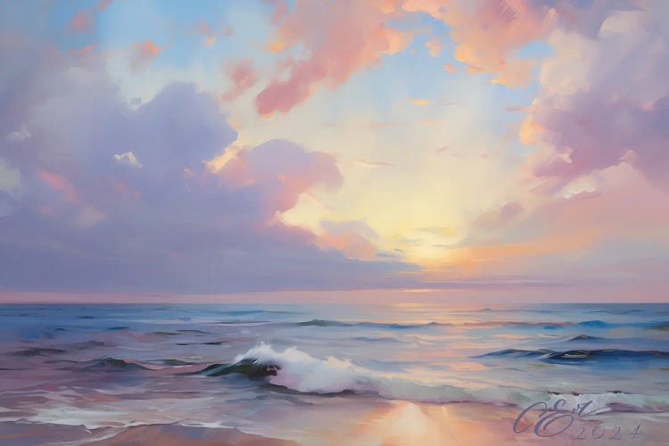 Pink Serenity by Oksana Evteeva wall art