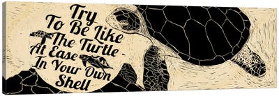 Be Like A Turtle Canvas Art Print - Happiness Art