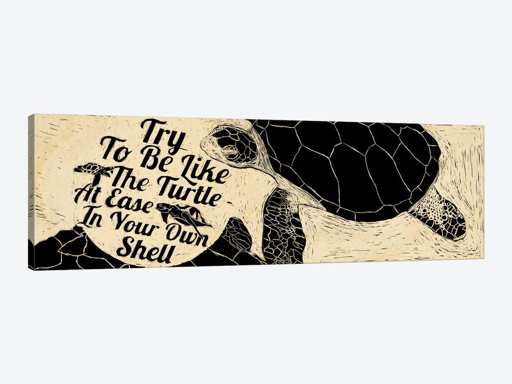 Be Like A Turtle by 5by5collective 1-piece Canvas Artwork