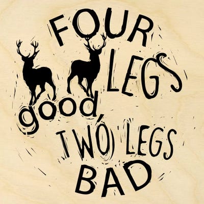 Four Legs Good by 5by5collective canvas print
