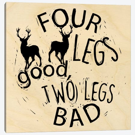 Four Legs Good Canvas Print #OFA17} by 5by5collective Canvas Print