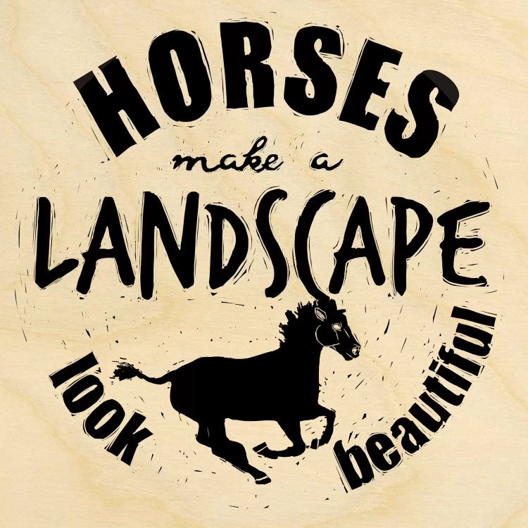 Horses Make A Landscape by 5by5collective wall art