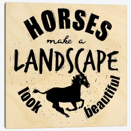 Horses Make A Landscape Canvas Print #OFA20} by 5by5collective Canvas Art Print