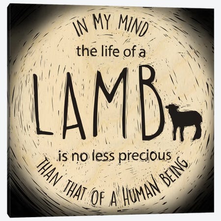 The Life Of A Lamb Canvas Print #OFA3} by 5by5collective Canvas Artwork