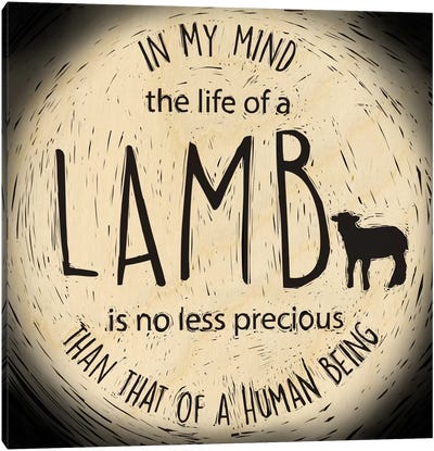 The Life Of A Lamb Canvas Art Print - Our Animal Friends