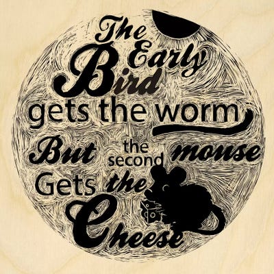 The Second Mouse Gets The Cheese by 5by5collective canvas print
