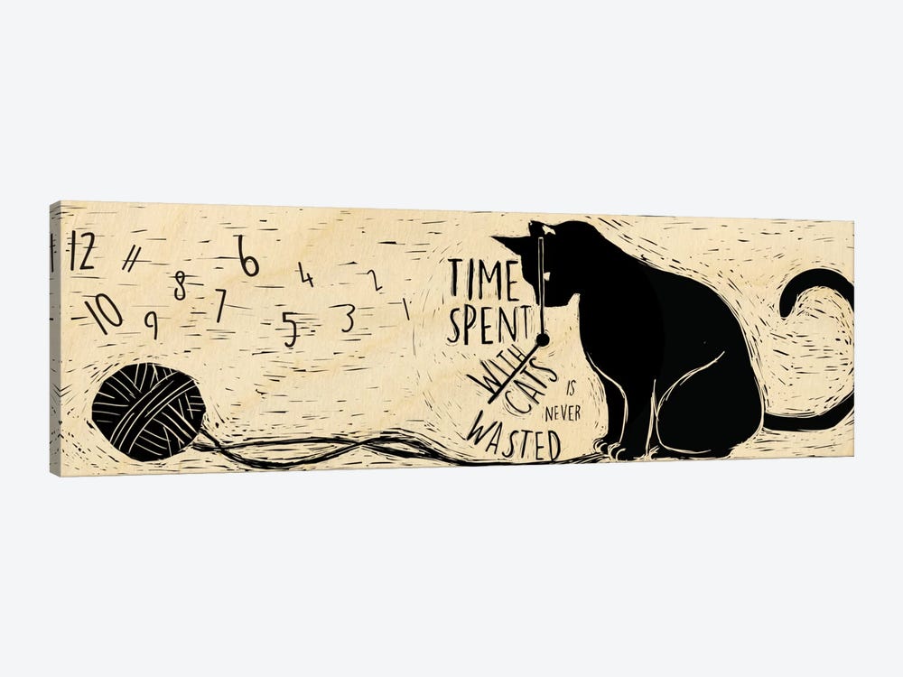 Time Spent with Cats by 5by5collective 1-piece Canvas Art