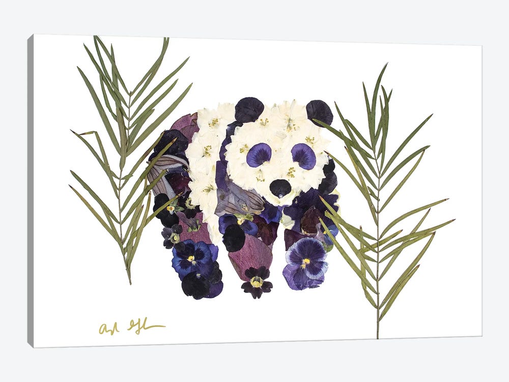 Panda by Oxeye Floral Co 1-piece Art Print