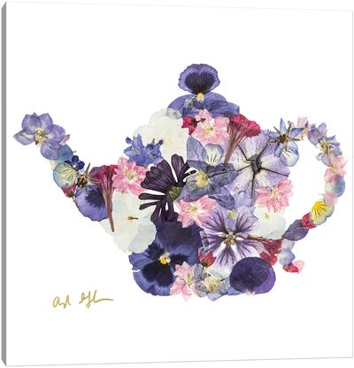Teapot Canvas Art Print - Oxeye Floral Co