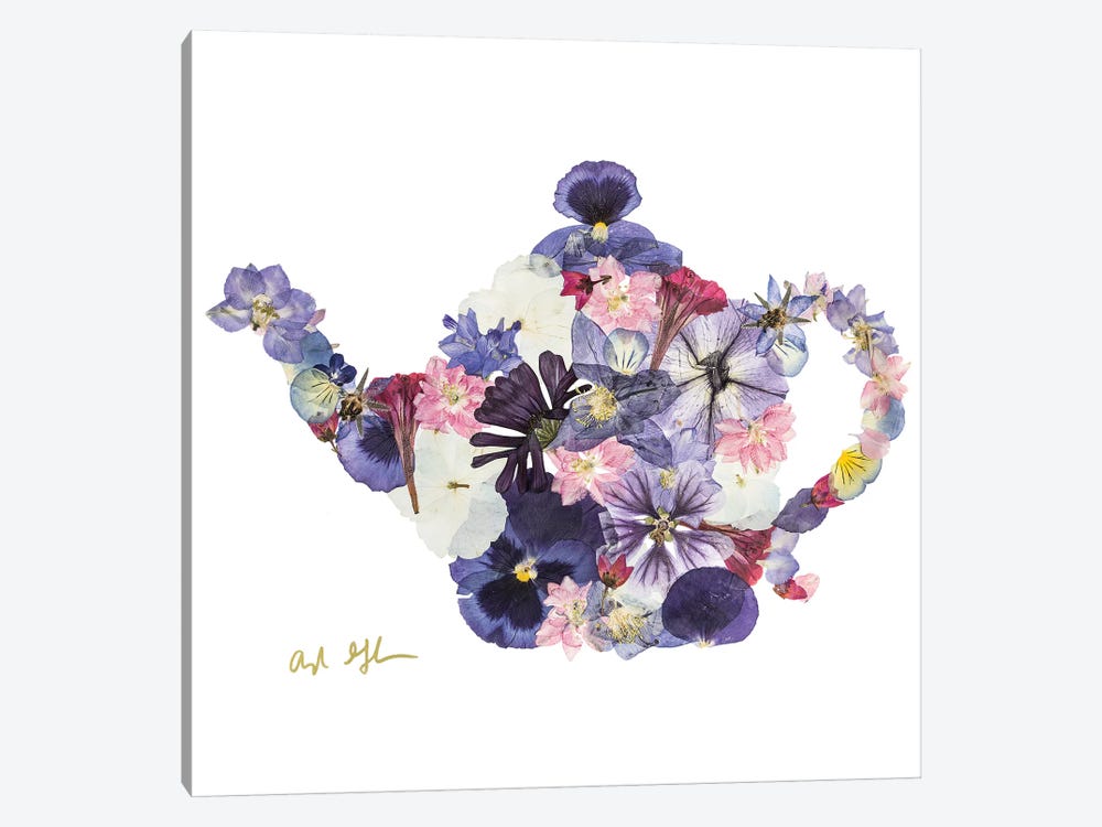 Teapot by Oxeye Floral Co 1-piece Art Print