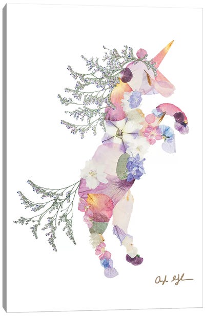 Unicorn Canvas Art Print - Oxeye Floral Co