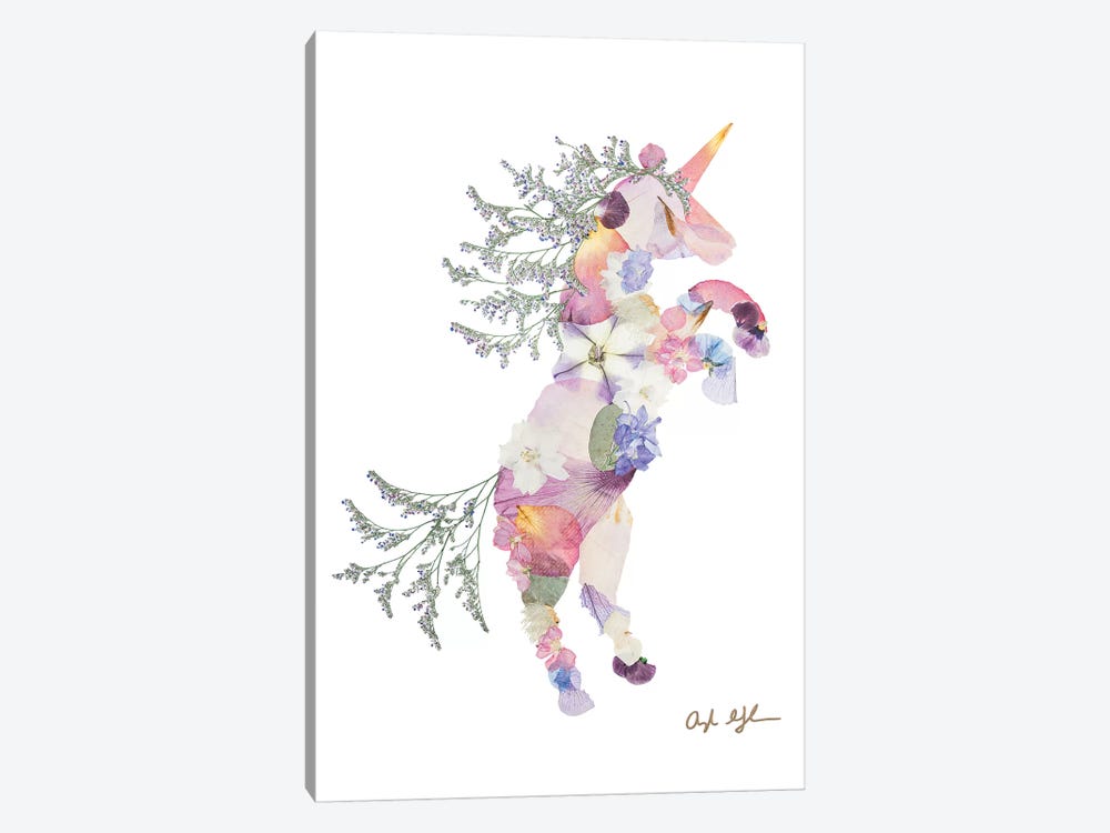 Unicorn by Oxeye Floral Co 1-piece Canvas Artwork